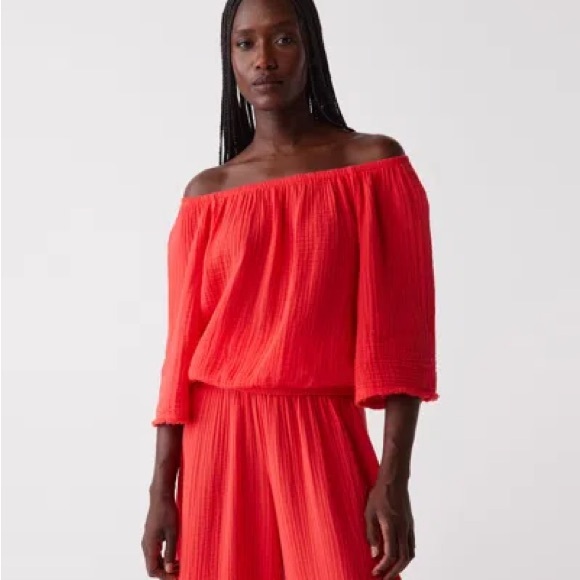 Women’s Michael Stars Isabel Convertible Gauze Top Size S - Picture 3 of 9